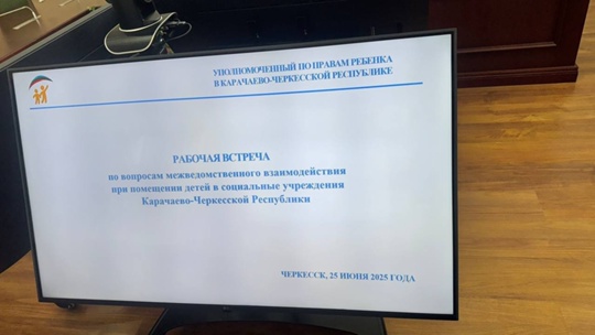 Уполномоченный по правам ребенка в Карачаево-Черкесской Республике Мария Алакаева в малом зале Правительства провела рабочую встречу по вопросам межведомственного взаимодействия при помещении детей в социальные учреждения КЧР.